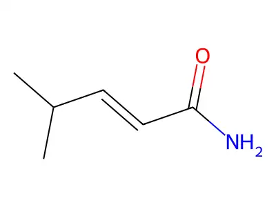 4-Methylpent-2-enamide structure
