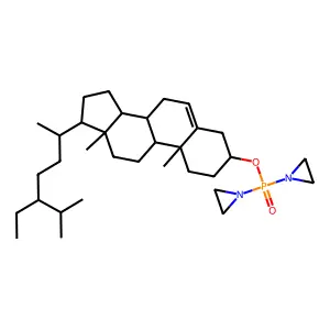 (3beta)-Stigmast-5-EN-3-OL, bis(1-aziridinyl)phosphinate structure