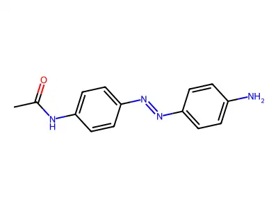4-Acetamido-4'-aminoazobenzene structure