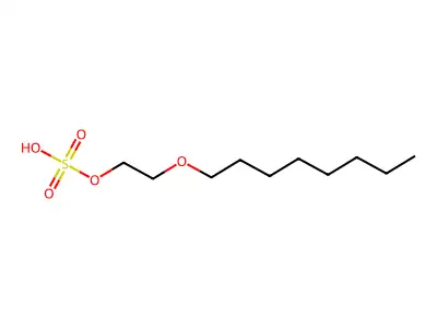 Ethanol, 2-(octyloxy)-, hydrogen sulfate structure
