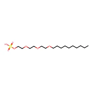 2-{2-[2-(Decyloxy)ethoxy]ethoxy}ethyl hydrogen sulfate structure