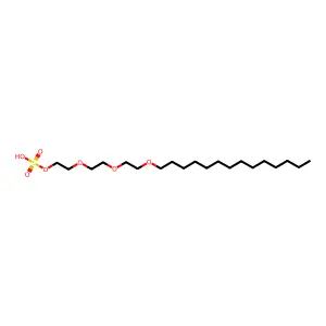 2-{2-[2-(Tetradecyloxy)ethoxy]ethoxy}ethyl hydrogen sulfate structure
