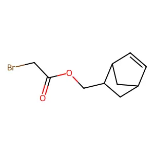 (Bicyclo[2.2.1]hept-5-en-2-yl)methyl bromoacetate structure