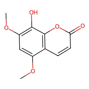 5,7-Dimethoxy-8-hydroxycoumarin structure