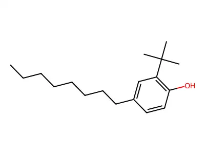 2-Tert-butyl-4-octylphenol structure