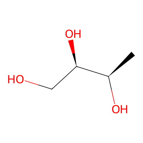 1-Deoxy-D-threitol structure