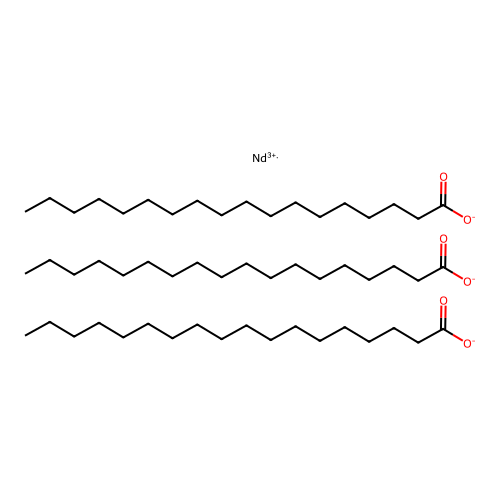 Neodymium(3+) stearate structure
