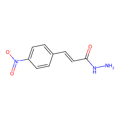 3-(4-Nitrophenyl)acrylohydrazide structure
