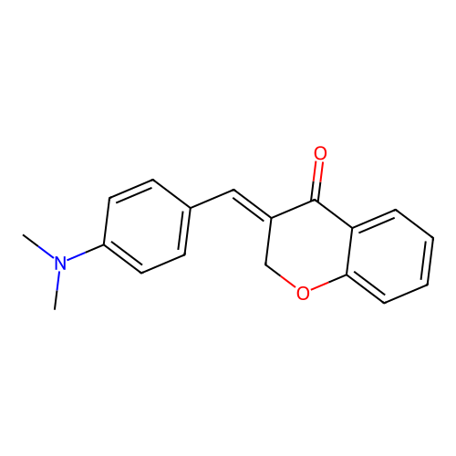 (E)-3-(4-(Dimethylamino)benzylidene)chroman-4-one structure