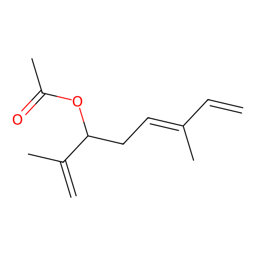 1,5,7-Octatrien-3-ol, 2,6-dimethyl-, 3-acetate, (5E)- structure