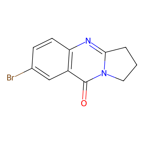 7-Bromo-2,3-dihydropyrrolo[2,1-B]quinazolin-9(1H)-one structure