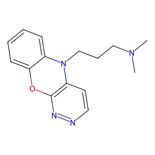 5H-Pyridazino(3,4-b)(1,4)benzoxazine, 5-(3-(dimethylamino)propyl)- structure