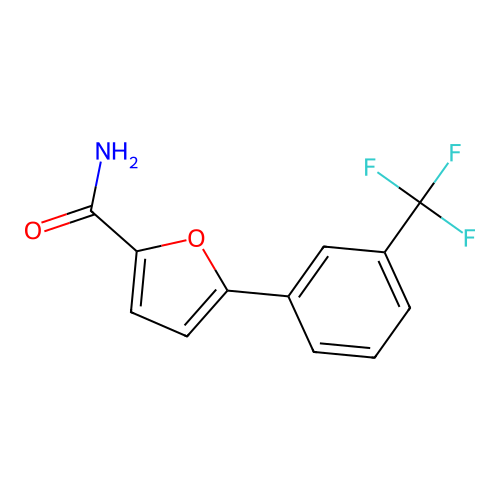 5-[3-(Trifluoromethyl)phenyl]furan-2-carboxamide structure