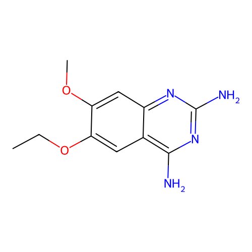 6-Ethoxy-7-methoxyquinazoline-2,4-diamine structure