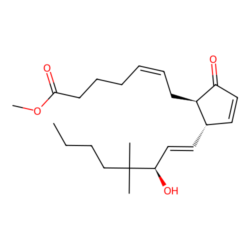 16,16-dimethylprostaglandin A2 methyl ester structure