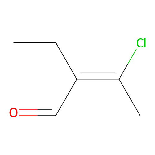 Z-3-Chloro-2-ethyl-but-2-enal structure