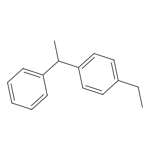 Benzene, 1-ethyl-4-(1-phenylethyl)- structure