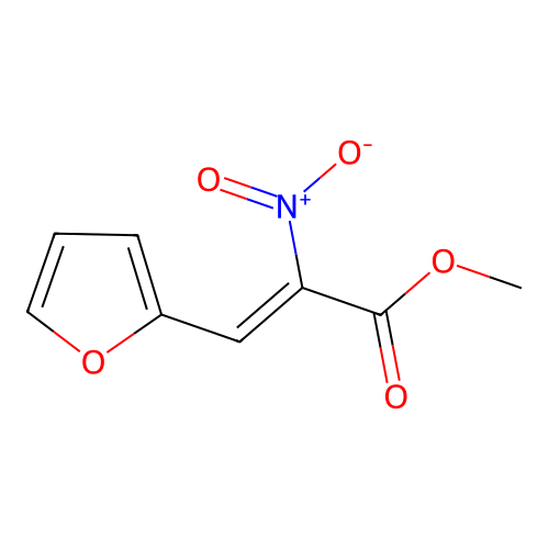 1-Furyl-2-NO2-2-COO-Me ethylene structure
