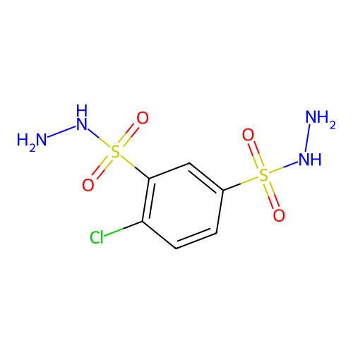 4-Chlorobenzene-1,3-disulfonohydrazide structure