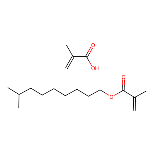 2-Methylprop-2-enoic acid--8-methylnonyl 2-methylprop-2-enoate (1/1) structure