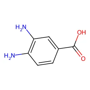 3,4-二氨基苯甲酸 structure