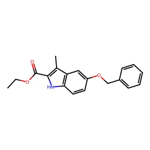 Ethyl 5-(benzyloxy)-3-methyl-1H-indole-2-carboxylate structure