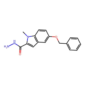 1-甲基-5-苄氧基吲哚-2-甲酰肼 structure