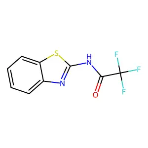 N-2-苯并噻唑基-2,2,2-三氟乙酰胺 structure