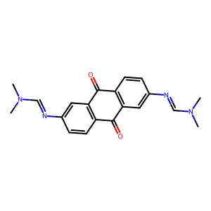Methanimidamide, N',N'''-(9,10-dihydro-9,10-dioxo-2,6-anthracenediyl)bis(N,N-dimethyl- structure