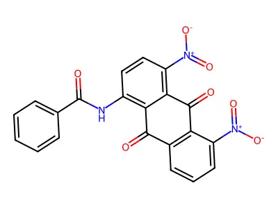 Benzamide, N-(9,10-dihydro-4,5-dinitro-9,10-dioxo-1-anthracenyl)- structure