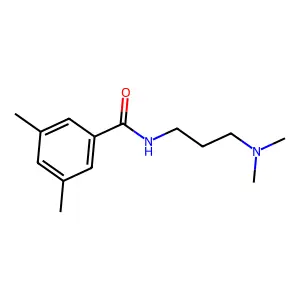 N-[3-(dimethylamino)propyl]-3,5-dimethylbenzamide structure