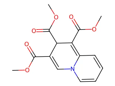 2H-Quinolizine-1,2,3-tricarboxylic acid trimethyl ester structure
