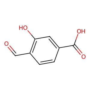 4-Formyl-3-hydroxybenzoic acid structure
