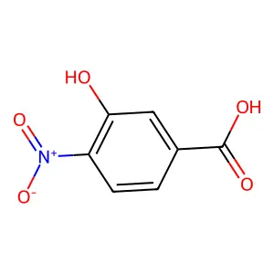 3-羟基-4-硝基苯甲酸 structure
