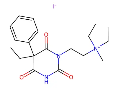 Barbetonium iodide structure