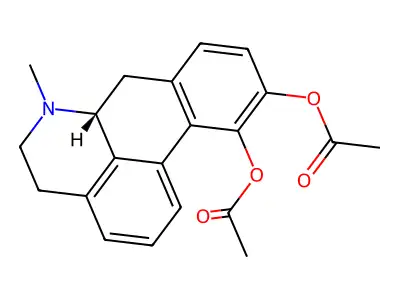 Apomorphine Diacetate structure