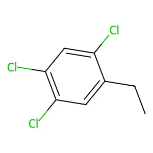 Benzene, 1,2,4-trichloro-5-ethyl structure