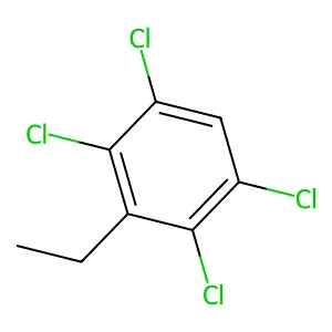 Benzene, 1,2,4,5-tetrachloro-3-ethyl structure