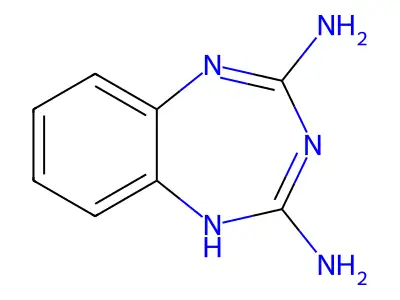 1H-1,3,5-benzotriazepine-2,4-diamine structure
