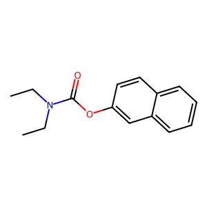 Naphthalen-2-yl diethylcarbamate structure