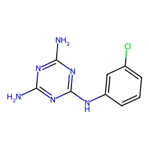 1,3,5-Triazine-2,4,6-triamine, N-(3-chlorophenyl)- structure