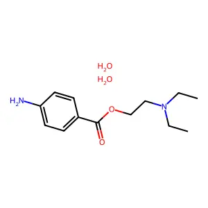 Procaine dihydrate structure