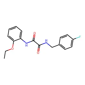 N'-(2-ethoxyphenyl)-N-[(4-fluorophenyl)methyl]oxamide structure