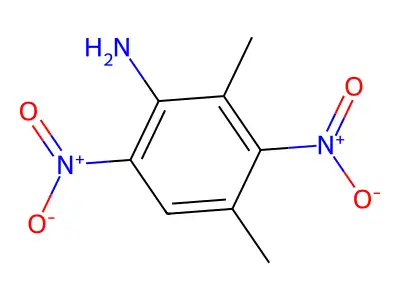 2,4-Dimethyl-3,6-dinitroaniline structure