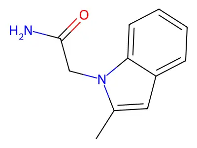 1H-Indole-1-acetamide, 2-methyl- structure