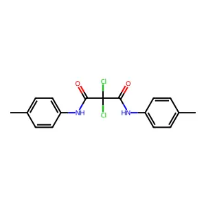 Propanediamide, 2,2-dichloro-N,N'-bis(4-methylphenyl)- structure