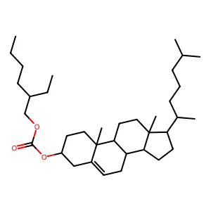 Cholest-5-en-3-ol (3beta)-, 3-(2-ethylhexyl carbonate) structure