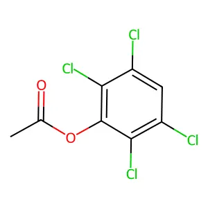 2,3,5,6-Tetrachlorophenyl acetate structure