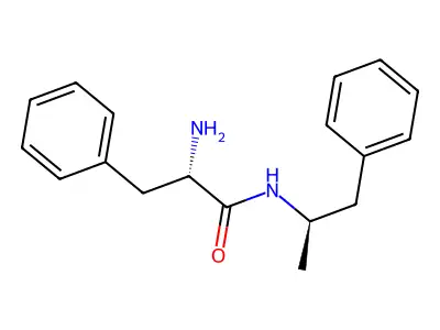 N-L-Phenylalanyl-L-2-amino-1-phenylpropane structure