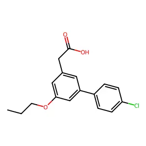 4'-氯-5-丙氧基-3-联苯乙酸 structure
